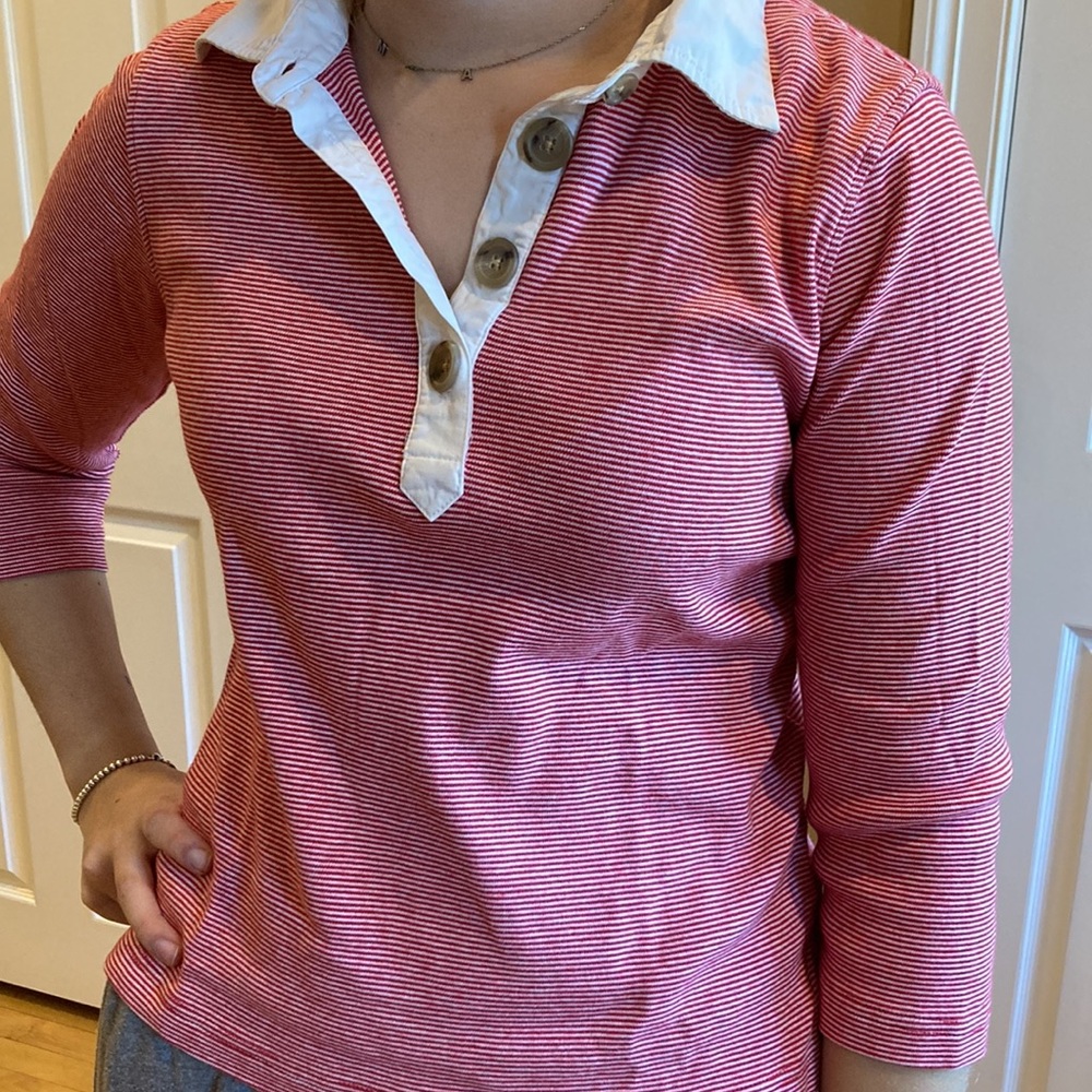 Banana Republic 3/4 length sleeve polo